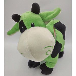 National Entertainmnt Netwrk 10"  plush Green ECO Cow Bull 2010 NEN SugarLoaf